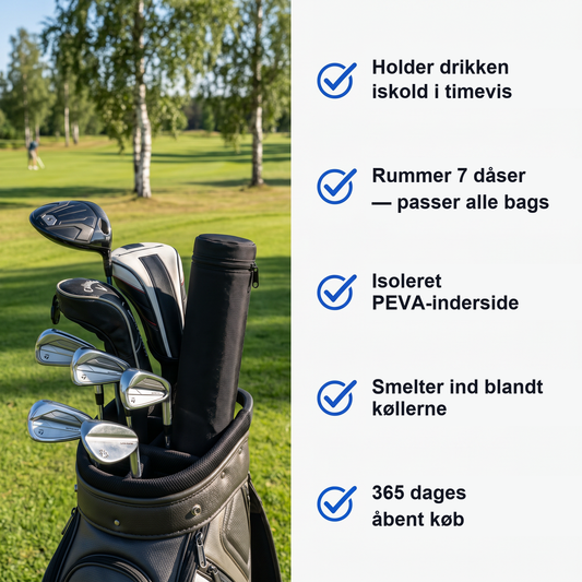 Zvarelo — Golfkøletasken der holder drikken kold fra første tee til sidste put