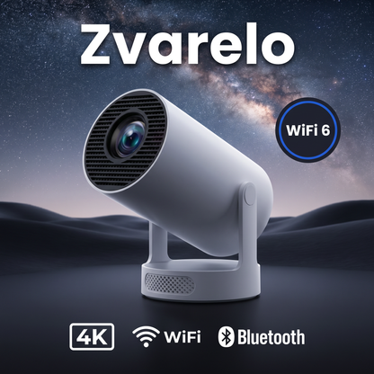 Zvarelo™ – Smart miniprojektor med WiFi 6 og 4000+ apps