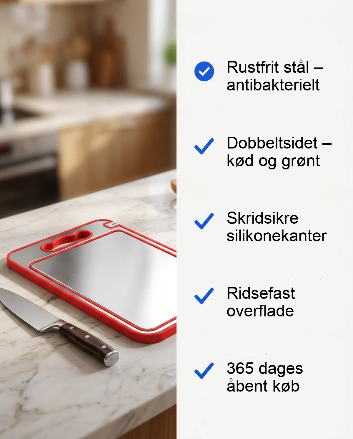Zvarelo — Det antibakterielle Skærebræt, der aldrig suger bakterier eller lugt til sig