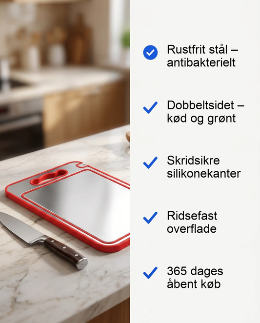 Zvarelo — Det antibakterielle Skærebræt, der aldrig suger bakterier eller lugt til sig