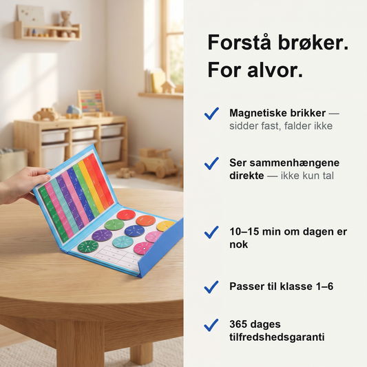 Zvarelo – BråkMagneten - Magnetisk brøkspil, der gør matematik konkret og sjovt for børn