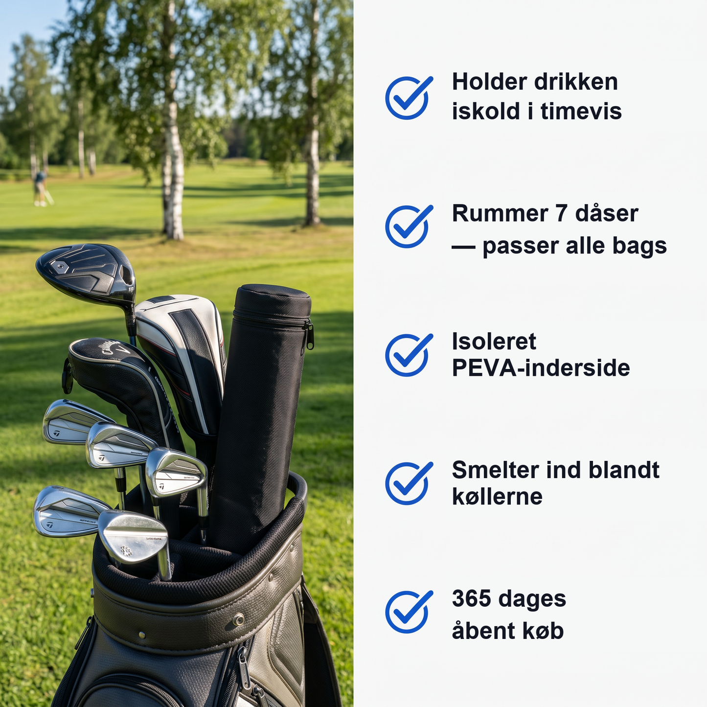 Zvarelo — Golfkøletasken der holder drikken kold fra første tee til sidste put