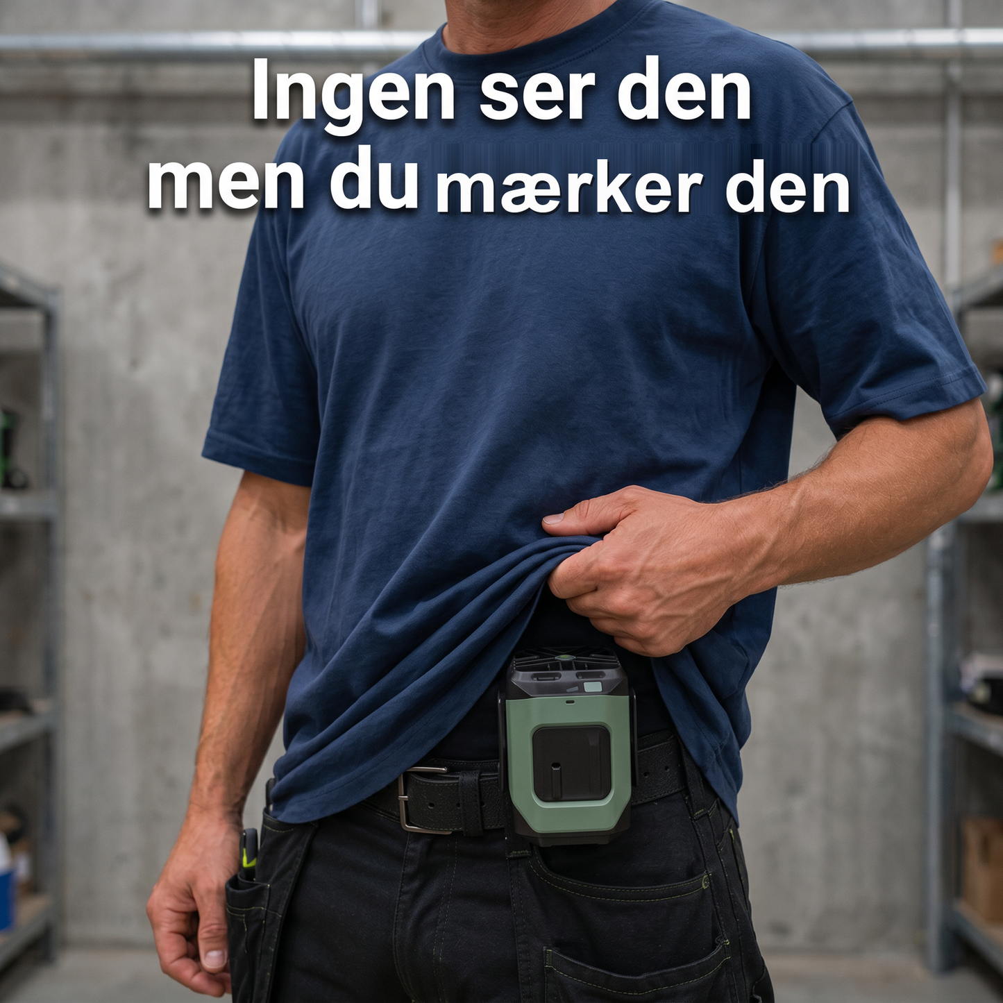 Zvarelo™ Arbejdsventilatoren, der holder dig kølig hele vagten – selv med langt ærme