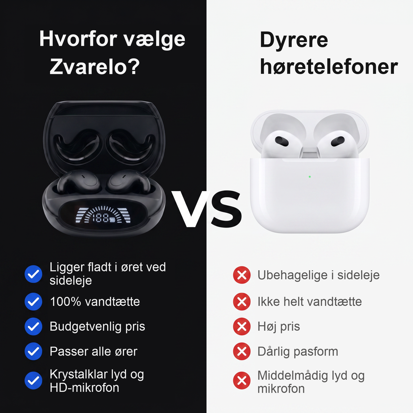 Zvarelo — Trådløse Søvnhøretelefoner, der lader dig falde i søvn til musik uden ledninger i vejen