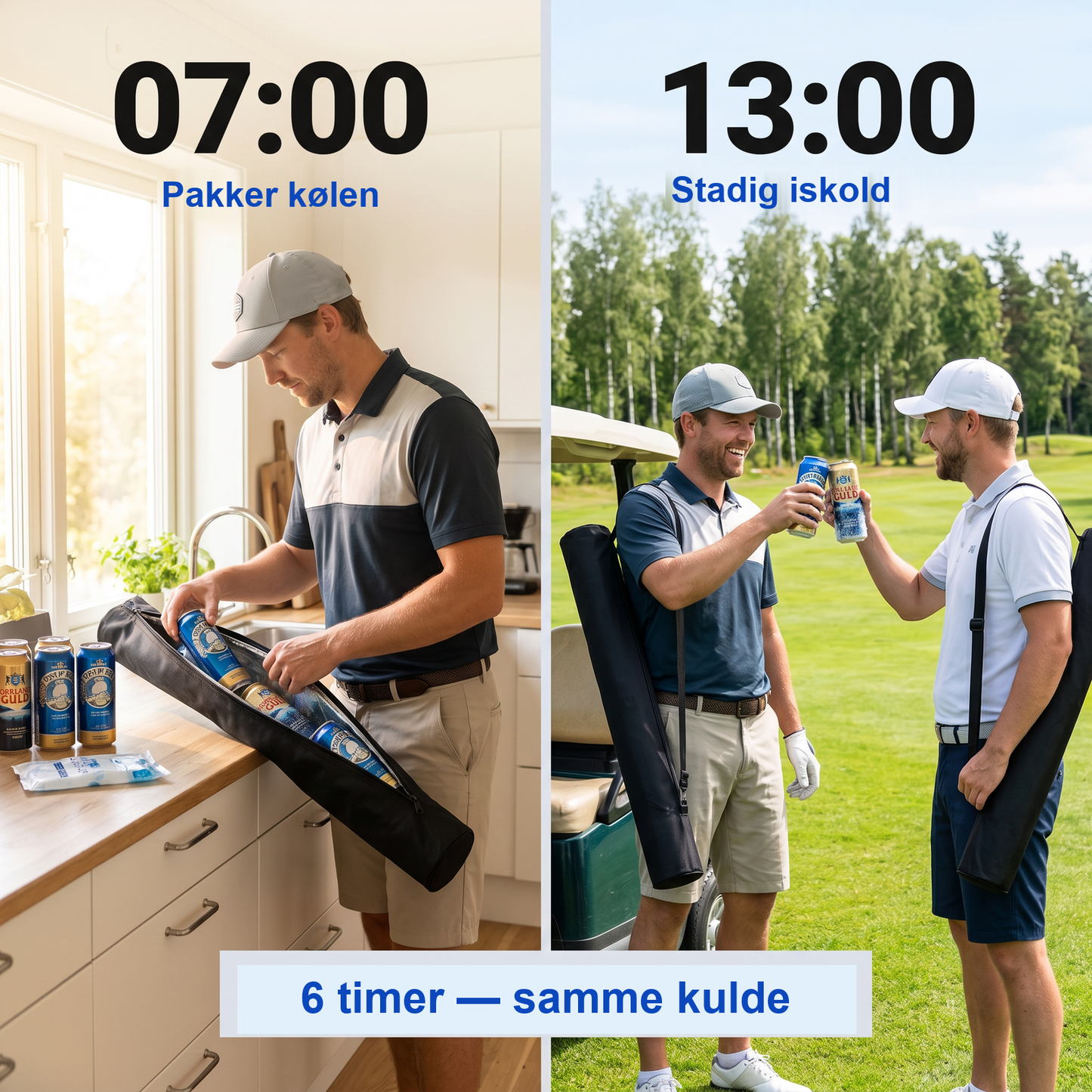 Zvarelo — Golfkøletasken der holder drikken kold fra første tee til sidste put