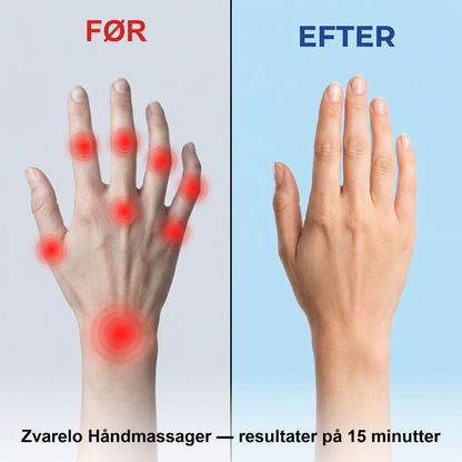Zvarelo — Håndmassageren med luftkompression og varme, der lindrer stivhed og prikken på 15 minutter om dagen
