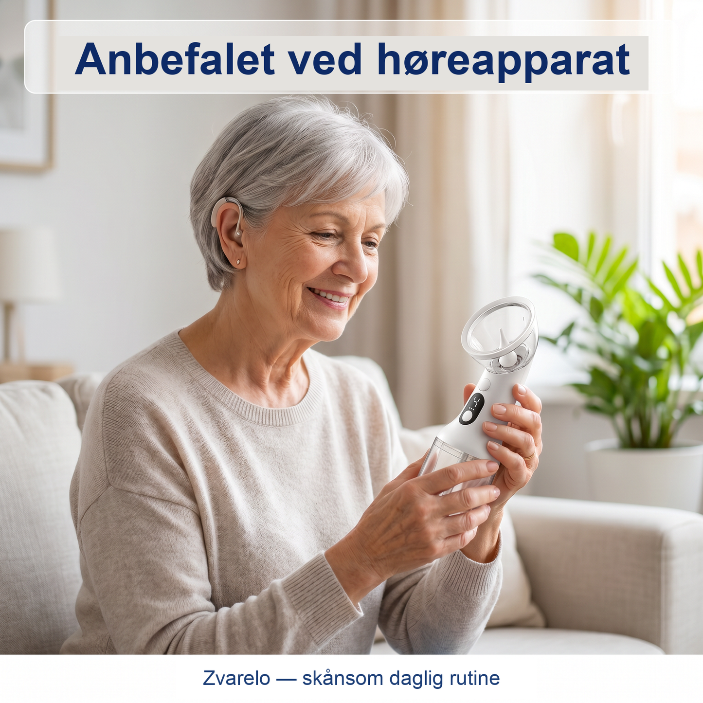 Zvarelo — Ørerenseren der fjerner voksproppen hjemme på 3 minutter uden vatpinde eller klinikbesøg