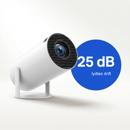 Zvarelo™ – Smart miniprojektor med WiFi 6 og 4000+ apps