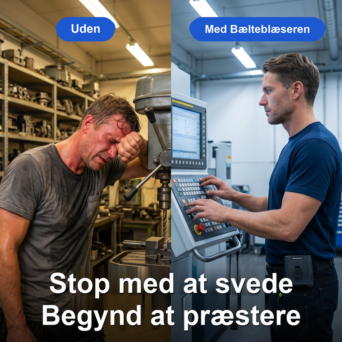 Zvarelo™ Arbejdsventilatoren, der holder dig kølig hele vagten – selv med langt ærme