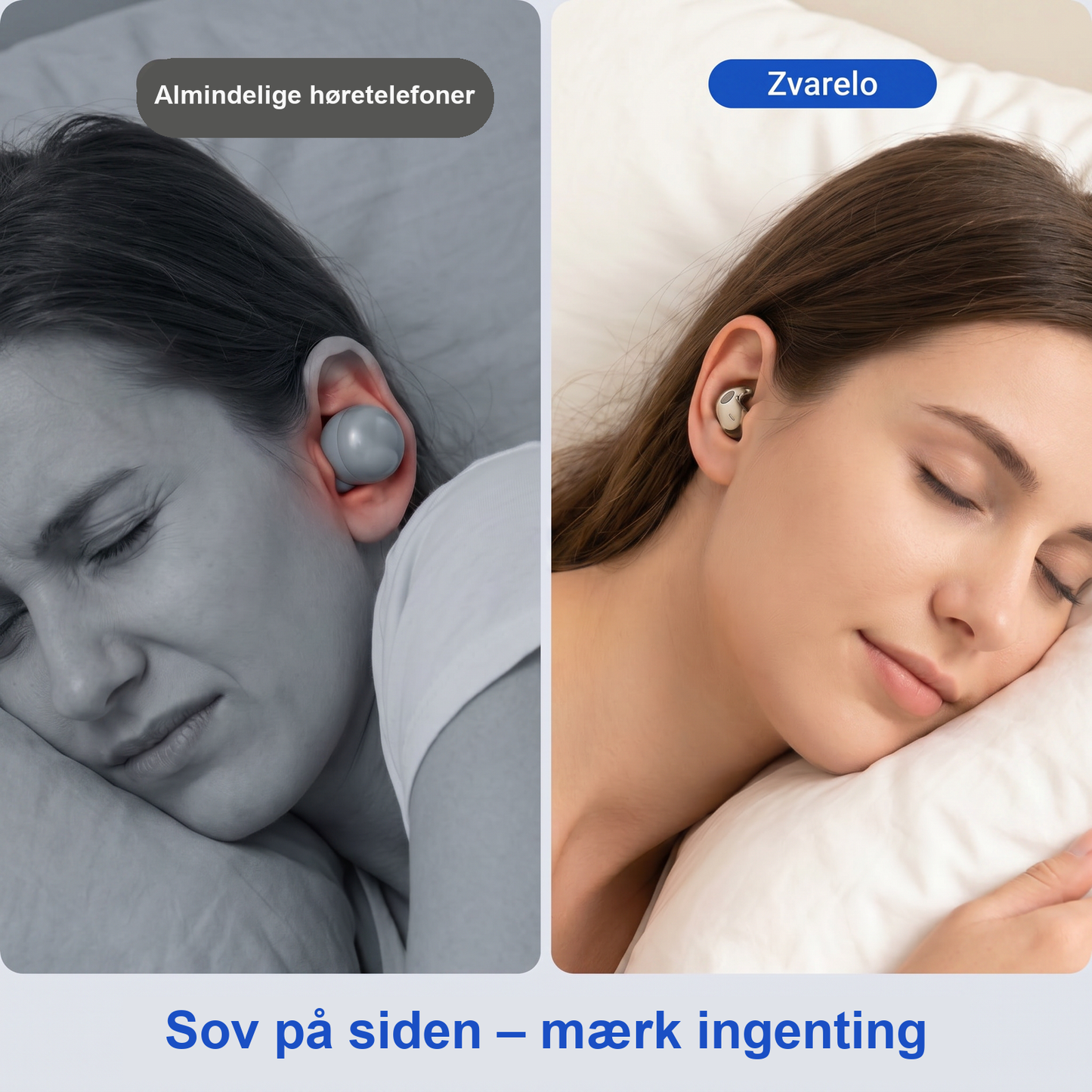 Zvarelo — Trådløse Søvnhøretelefoner, der lader dig falde i søvn til musik uden ledninger i vejen