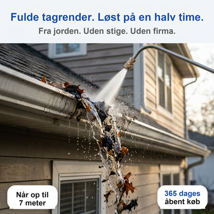 Zvarelo — Højtryksstaven, der lader dig rengøre tag og tagrender uden stige