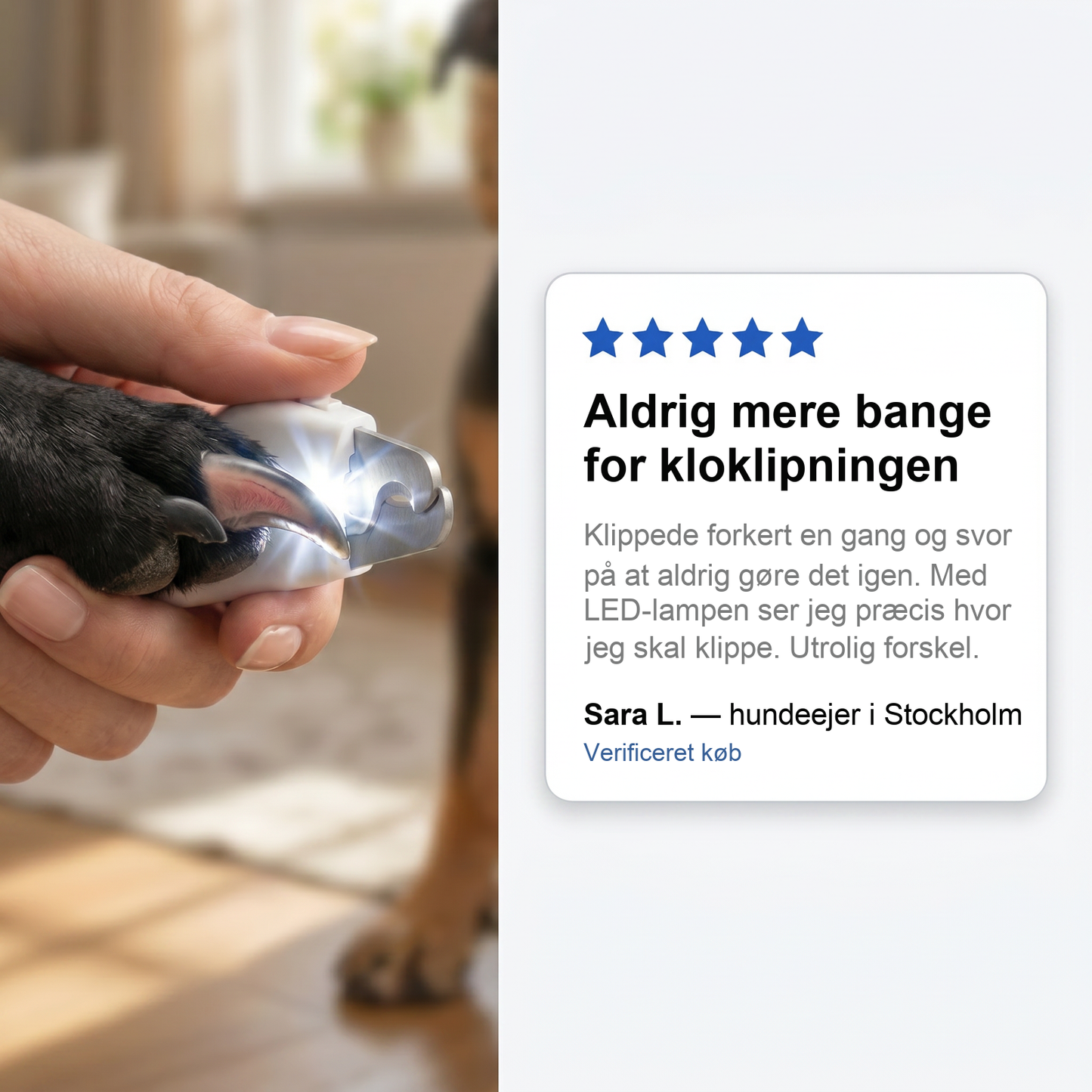 Zvarelo — Kloklipperen, der lader dig klippe trygt uden at skade din hund