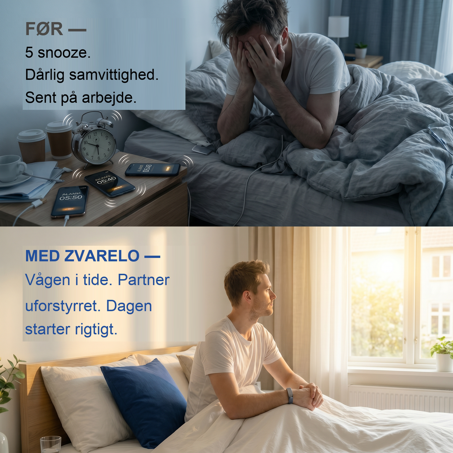 Zvarelo – Vibrerende vækningsarmbånd, der vækker dig uden at forstyrre andre