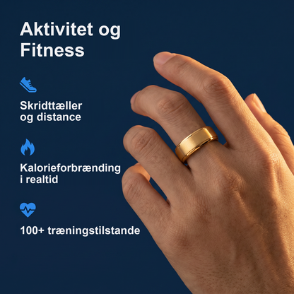 Zvarelo — Sundhedsringen, der sporer søvn, puls og stressniveau døgnet rundt uden skærm