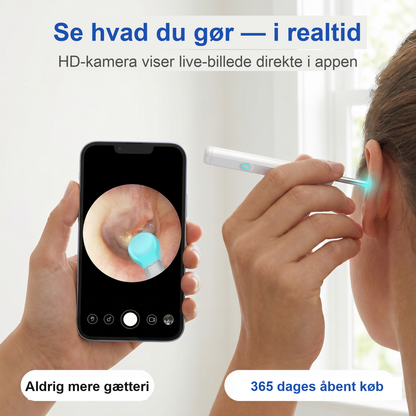 Zvarelo — Ørerenseren med avanceret teknik, der fjerner ørevoks skånsomt derhjemme