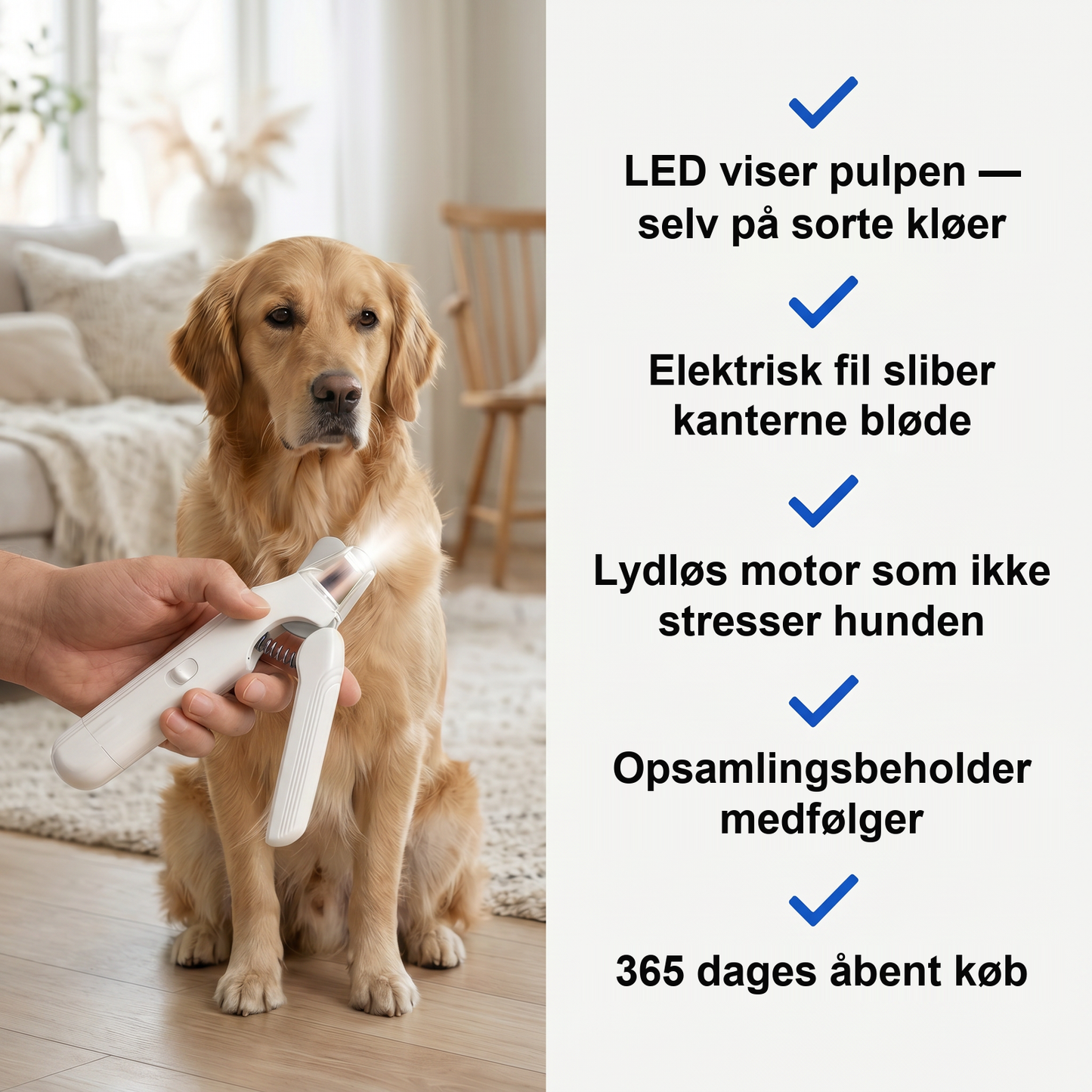 Zvarelo — Kloklipperen, der lader dig klippe trygt uden at skade din hund