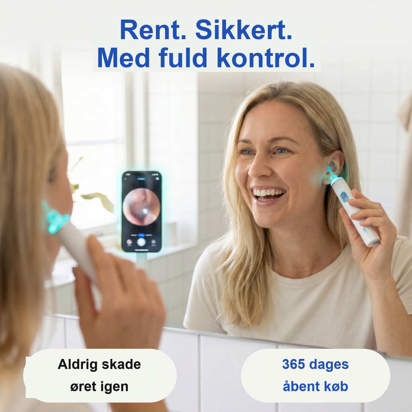 Zvarelo — Ørerenseren med avanceret teknik, der fjerner ørevoks skånsomt derhjemme