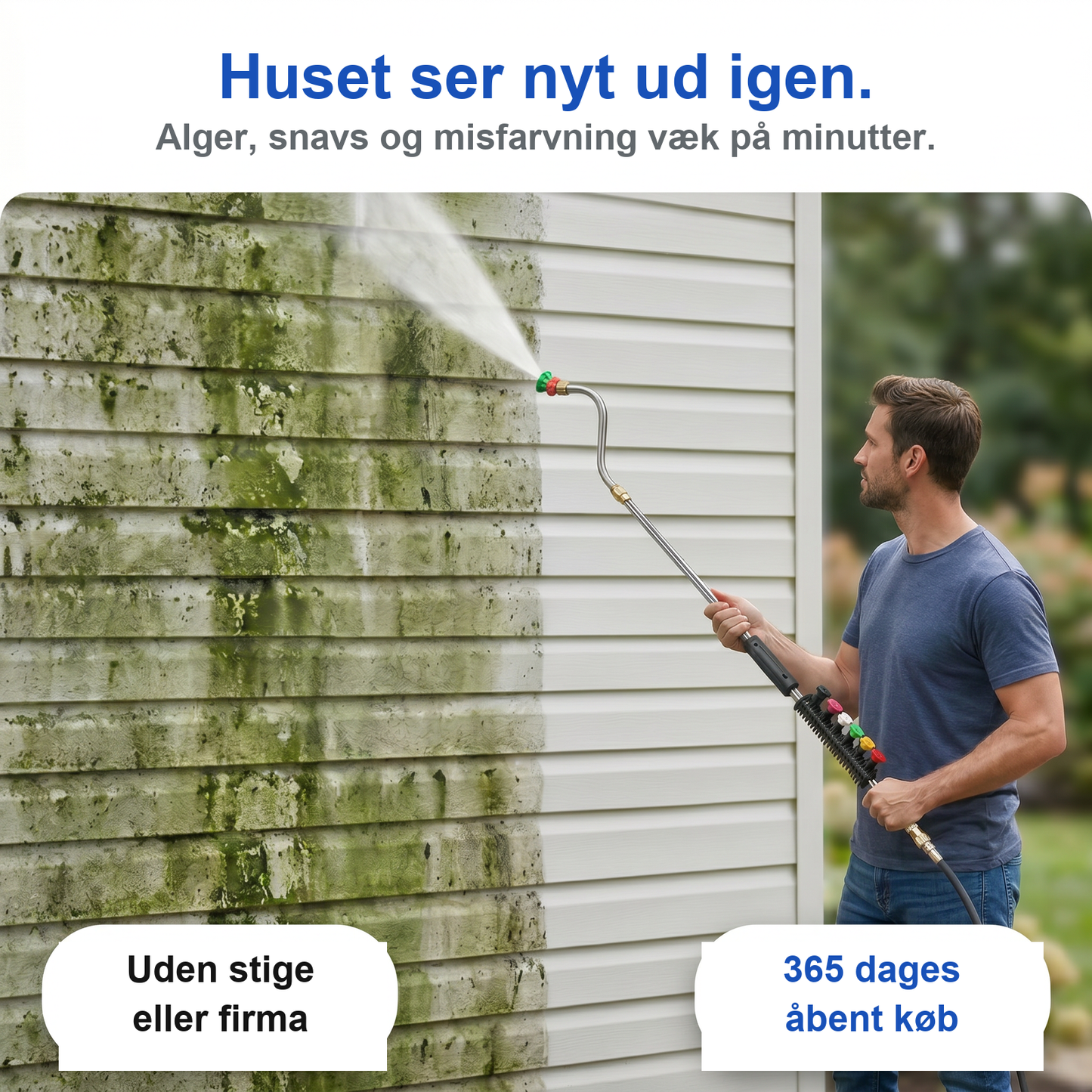 Zvarelo — Højtryksstaven, der lader dig rengøre tag og tagrender uden stige