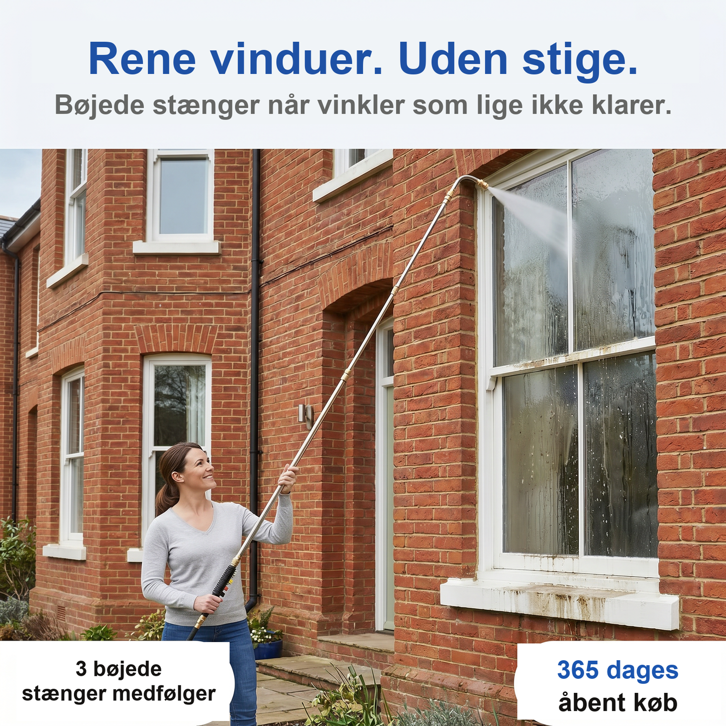 Zvarelo — Højtryksstaven, der lader dig rengøre tag og tagrender uden stige