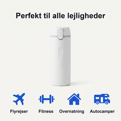 Zvarelo — Rejseflasken med 4 pumper der samler hele din rutine lækagesikkert i jakkelommestørrelse