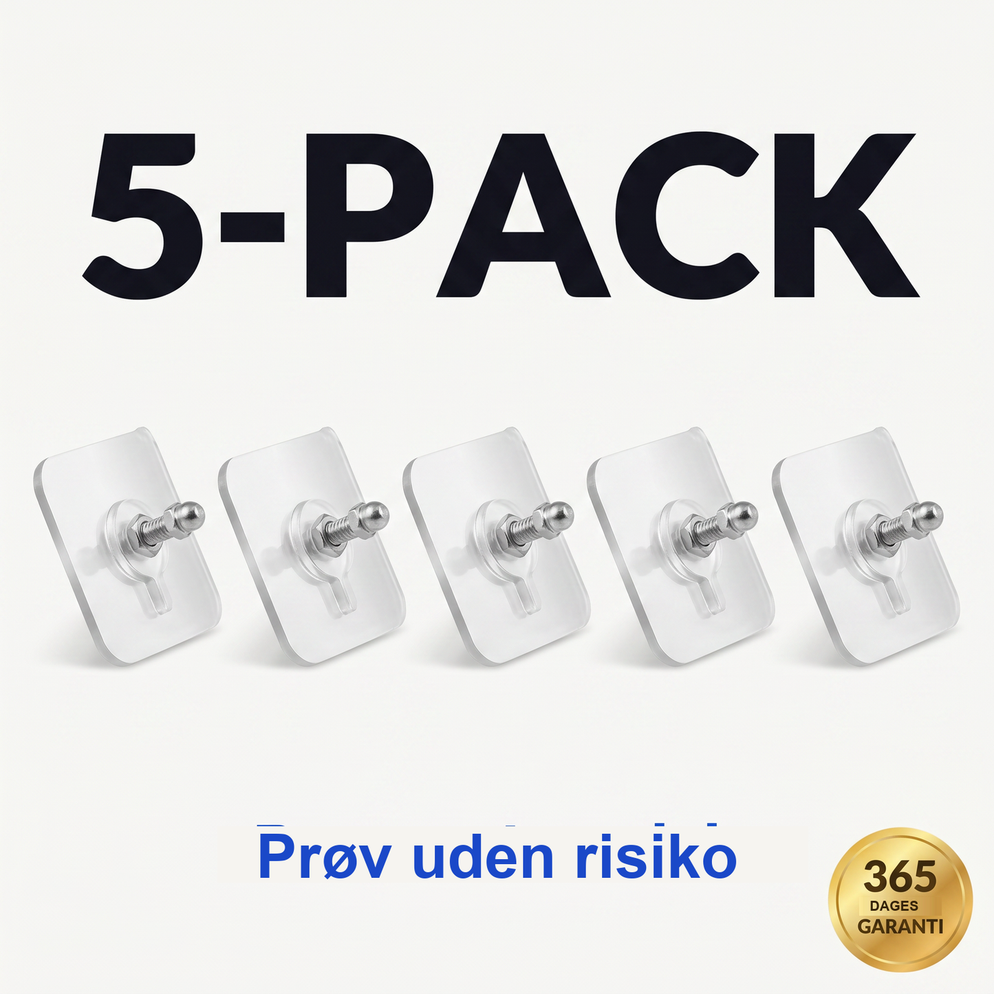 Zvarelo — Vægkrogene der holder 7 kg uden borehuller og efterlader væggen helt intakt