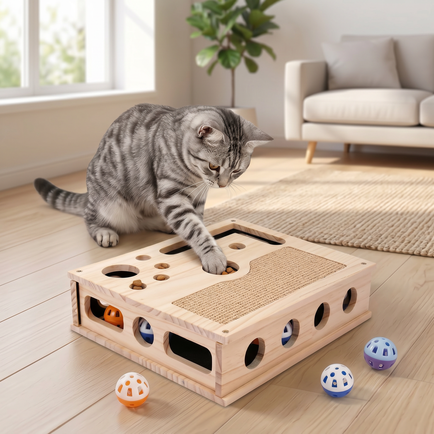 Lifestyle: Kattpussel med katt